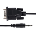 StarTech.com 9M351M-RS232-CABLE cable gender changer DB-9 3.5mm Black
