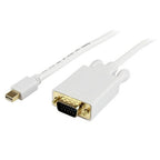 StarTech.com MDP2VGAMM10W video cable adapter 118.1" (3 m) mini DisplayPort VGA (D-Sub) White