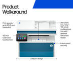 HP LaserJet Pro 4112fdn Black and white Printer, Ethernet Only; Copier, Scanner; Duplex