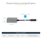 StarTech.com CDP2DPEC USB graphics adapter 7680 x 4320 pixels Black, Gray