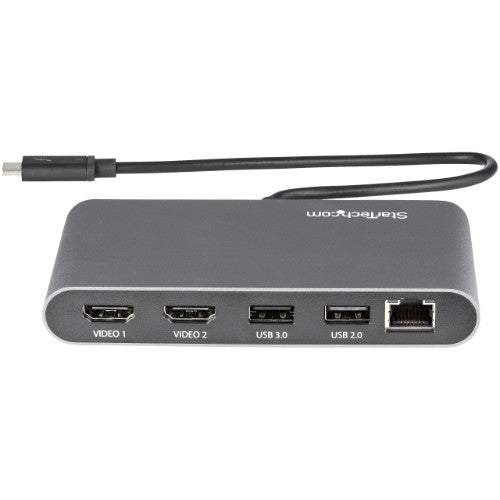 StarTech.com TB3DKM2HDL laptop dock/port replicator Wired Thunderbolt 3 Gray