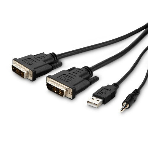 Belkin F1DN2CCBL-DH10t KVM cable Black 118.1" (3 m)