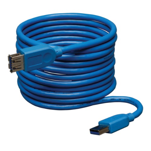 Tripp Lite U324-010 USB cable USB 3.2 Gen 1 (3.1 Gen 1) 120.1" (3.05 m) USB A 5 Gbit/s Blue