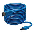 Tripp Lite U324-010 USB cable USB 3.2 Gen 1 (3.1 Gen 1) 120.1" (3.05 m) USB A 5 Gbit/s Blue