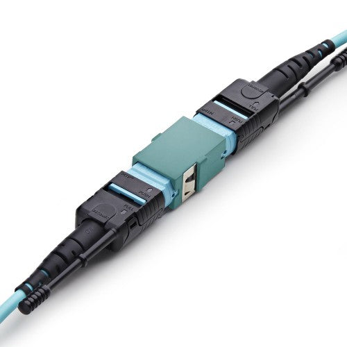 StarTech.com MPOSMAPCAQCOUPLER fiber optic adapter MPO/MTP 1 pc(s) Aqua color, Black