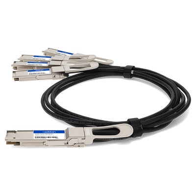 AddOn Networks Q400G-4Q56G-PDAC2M-AO InfiniBand/fibre optic cable 78.7" (2 m) 4xQSFP56 QSFP-DD Black, Silver