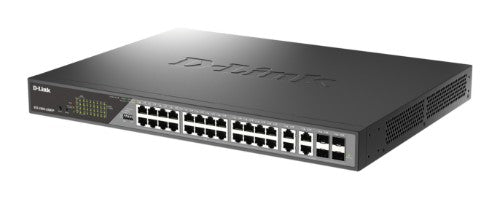 D-Link DSS-200G-28MPP network switch Managed L2 Gigabit Ethernet (10/100/1000) Power over Ethernet (PoE) 1U Gray