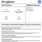 HP Z2 G1i Wolf Pro Security Edition Intel Core Ultra 5 235 16 GB DDR5-SDRAM 512 GB SSD NVIDIA RTX A400 Windows 11 Pro Tower Workstation AI Workstation, AI PC Black