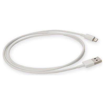 AddOn Networks USB2LGTSL1MW lightning cable 39.4" (1 m) White