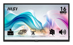 MSI PRO MP165 E6 portable TV/monitor Portable monitor Black 15.6" LED 1920 x 1080 pixels