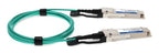 AddOn Networks A-Q200-Q200-3M-AO InfiniBand/fibre optic cable 118.1" (3 m) QSFP56 AOC Aqua color