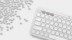 Logitech Pebble Keys 2 K380s keyboard Universal Bluetooth QWERTY English White