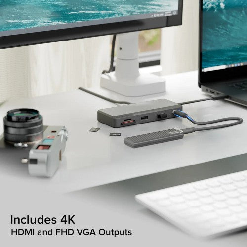 ALOGIC Fusion Pro TOUR Wired USB 3.2 Gen 1 (3.1 Gen 1) Type-C Gray