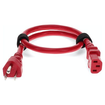 AddOn Networks ADD-515P2C1314AWG6FTRD power cable Red 72" (1.83 m) NEMA 5-15P IEC C13
