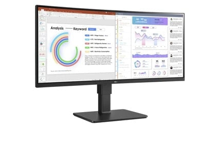 LG 34BQ77QE-B computer monitor 34" 3440 x 1440 pixels UltraWide Quad HD LED Black