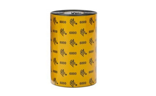 Zebra 6000 Wax thermal ribbon 17716.5" (450 m) Black