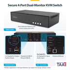 StarTech.com CK4-P204 KVM switch Black