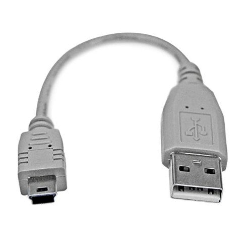 StarTech.com USB2HABM6IN USB cable USB 2.0 5.98" (0.152 m) USB A Mini-USB B 0.48 Gbit/s Gray