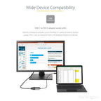StarTech.com CDP2DVIEC USB graphics adapter 1920 x 1200 pixels Black, Silver