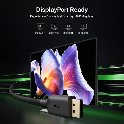 Belkin AVZ002-2M 118.1" (3 m) DisplayPort Black