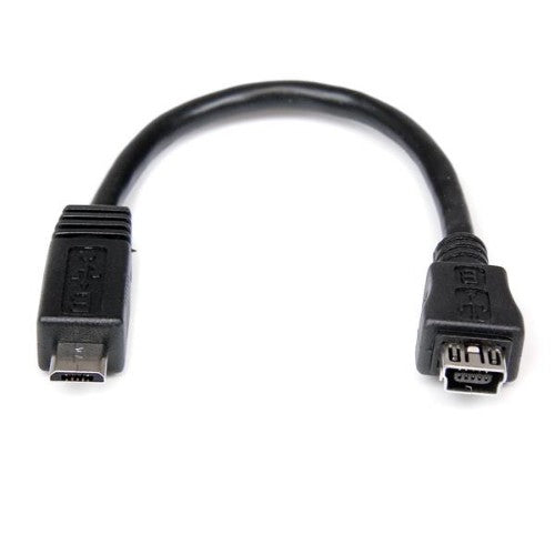 StarTech.com UUSBMUSBMF6 USB cable 5.91" (0.15 m) Mini-USB B Micro-USB A Black