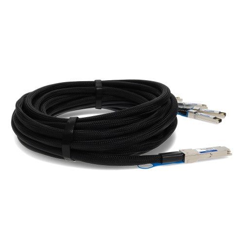 AddOn Networks ADD-QCISPA-PDAC5M InfiniBand/fibre optic cable 196.9" (5 m) QSFP+ 4x SFP+ Black