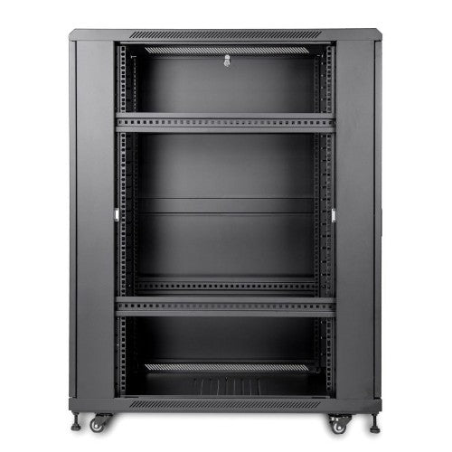Rocstor Y10E064-B1 rack cabinet 25U Freestanding rack Black