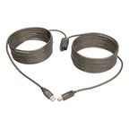 Tripp Lite U042-030 USB cable USB 2.0 359.8" (9.14 m) USB A USB B Black, Translucent