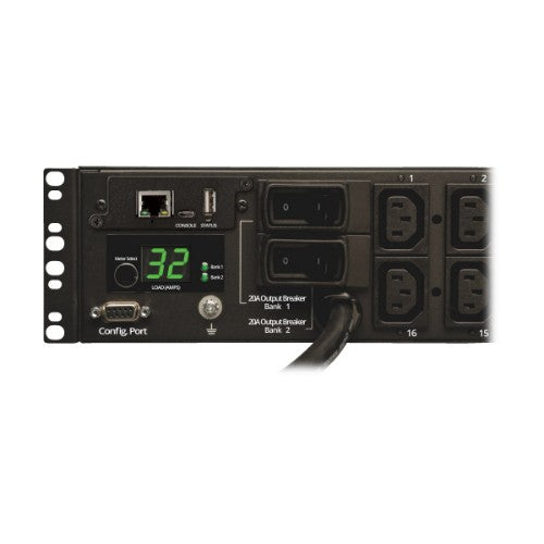 Tripp Lite PDUMH32HVNET power distribution unit (PDU) 16 AC outlet(s) 2U Black