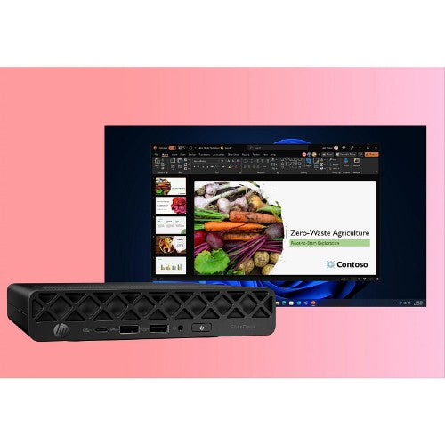 HP EliteDesk 8 Mini G1i AI Wolf Pro Security Edition Intel Core Ultra 5 235T 16 GB DDR5-SDRAM 512 GB SSD Windows 11 Pro Mini PC Black