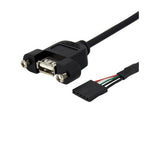 StarTech.com USBPNLAFHD3 USB cable 35.4" (0.9 m) Black