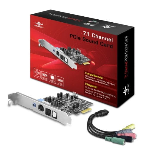 Vantec UGT-S220 audio card Internal 7.1 channels PCI-E