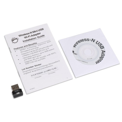 Siig JU-WR0112-S2 network card WLAN 150 Mbit/s