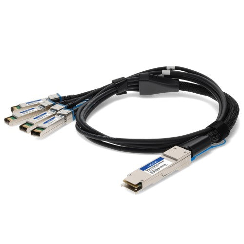 AddOn Networks QSFP28-4SFP28-PDAC1-5M-DE-AO InfiniBand/fibre optic cable 59.1" (1.5 m) 4x SFP28 AOC Black