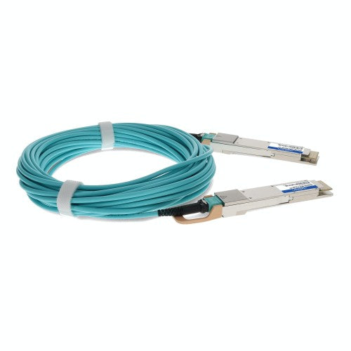 AddOn Networks QSFPDD4-400G-AOC1M-AO InfiniBand/fibre optic cable 39.4" (1 m) QSFP-DD AOC Aqua color