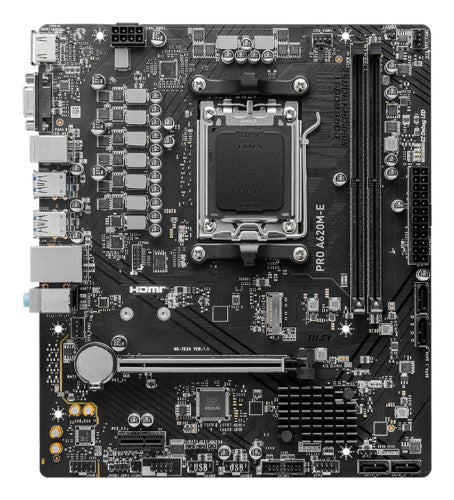 MSI PRO A620M-E motherboard AMD A620 Socket AM5 micro ATX
