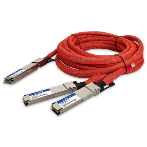 AddOn Networks MCA7J60-N005-AO InfiniBand/fibre optic cable 196.9" (5 m) OSFP112 2x OSFP112-RHS DAC Red