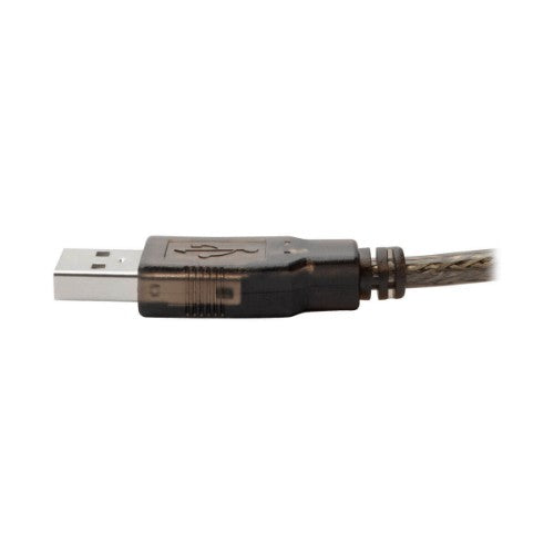 Tripp Lite U042-030 USB cable USB 2.0 359.8" (9.14 m) USB A USB B Black, Translucent