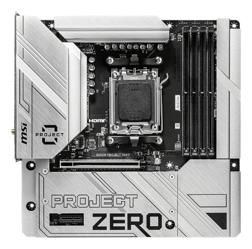 MSI B650M PROJECT ZERO motherboard AMD B650 Socket AM5 micro ATX