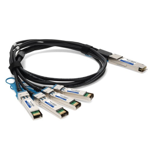 AddOn Networks DAC-Q28-4SFP28-25G-0-5M-AO InfiniBand/fibre optic cable 19.7" (0.5 m) QSFP28 4x SFP28 Black