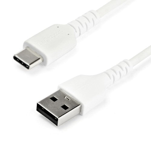 StarTech.com RUSB2AC2MW USB cable USB 2.0 78.7" (2 m) USB A USB C 0.48 Gbit/s 60 W White