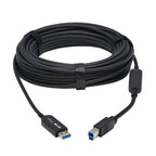 Tripp Lite U328F-30M USB cable USB 3.2 Gen 1 (3.1 Gen 1) 1181.1" (30 m) USB A USB B 5 Gbit/s Black