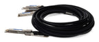AddOn Networks QDD-4ZQ100-CU2-5M-AO InfiniBand/fibre optic cable 98.4" (2.5 m) QSFP-DD 4x QSFP56 DAC Black, Stainless steel