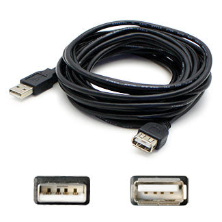 AddOn Networks Q6264A-AO USB cable USB 2.0 71.7" (1.82 m) USB A USB B Black