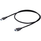 StarTech.com USB3SEXT1MBK USB cable USB 3.2 Gen 1 (3.1 Gen 1) 39.4" (1 m) USB A 5 Gbit/s Black