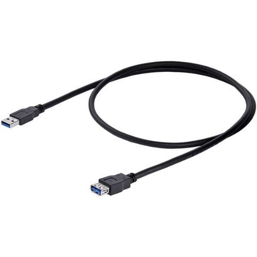 StarTech.com USB3SEXT1MBK USB cable USB 3.2 Gen 1 (3.1 Gen 1) 39.4" (1 m) USB A 5 Gbit/s Black