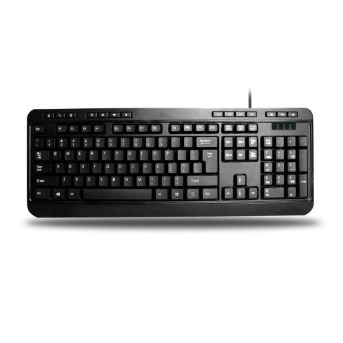 Adesso AKB-132CB keyboard Mouse included Home USB QWERTY US English Black