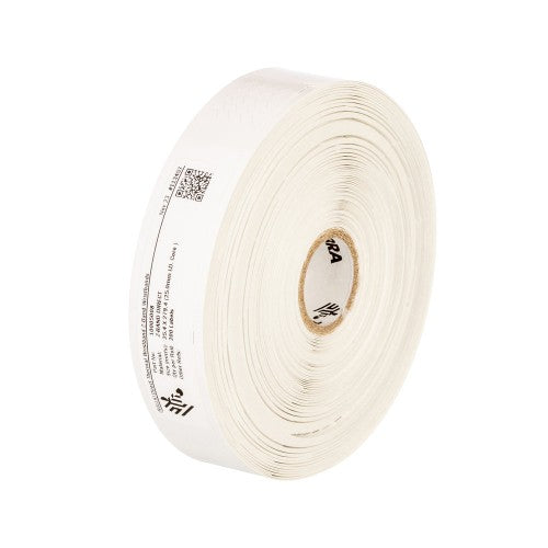 Zebra Z-Band Direct Wristband White Roll