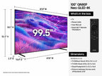 Samsung Neo QN100QN80FFXZA TV 100" 4K Ultra HD Smart TV Wi-Fi Black