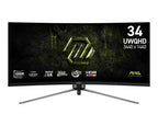 MSI MAG 345CQRF E20 computer monitor 34" 3440 x 1440 pixels UltraWide Dual Quad HD Black